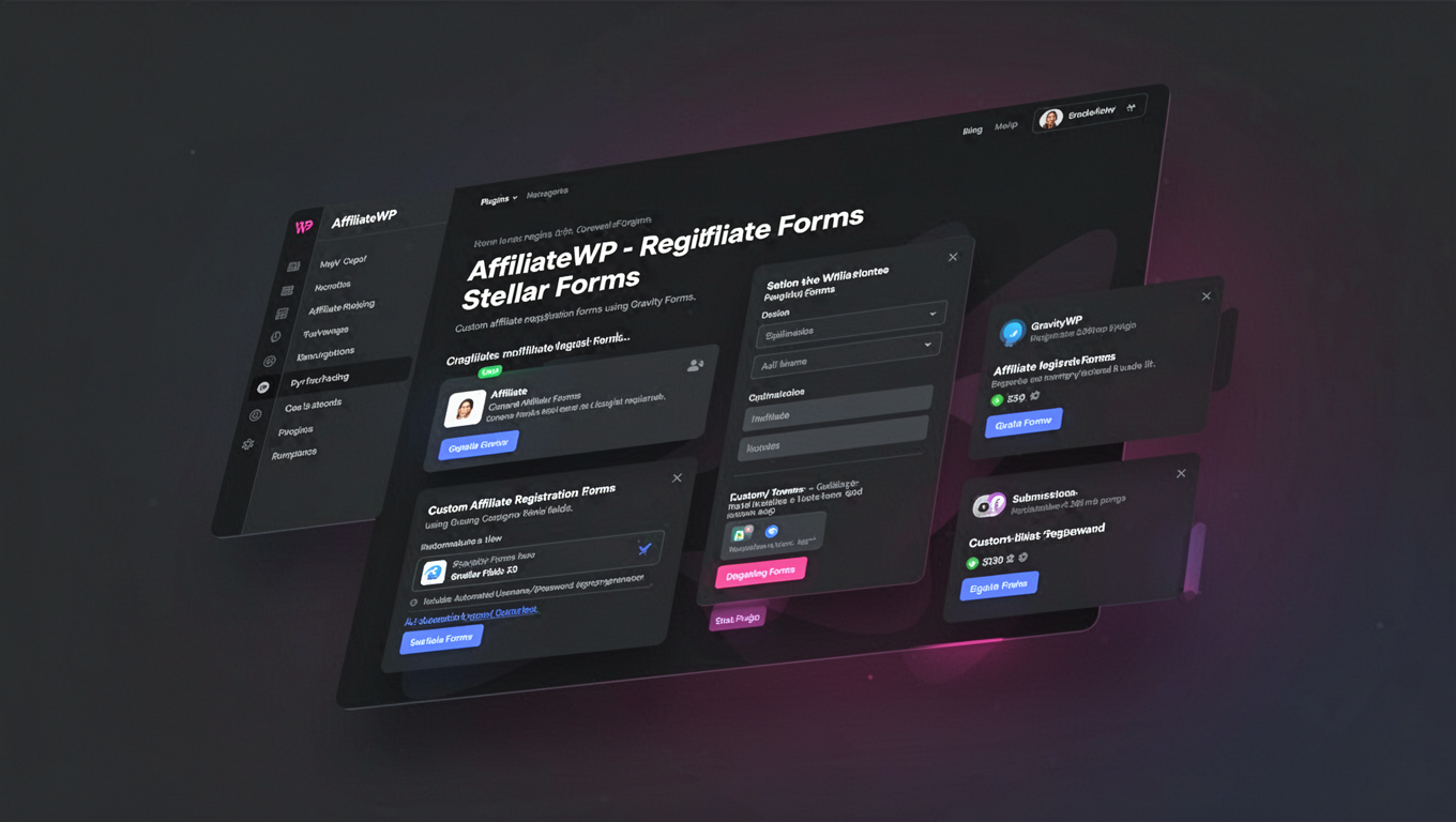 Preview of AffiliateWP - Affiliate Forms For Stellar Forms