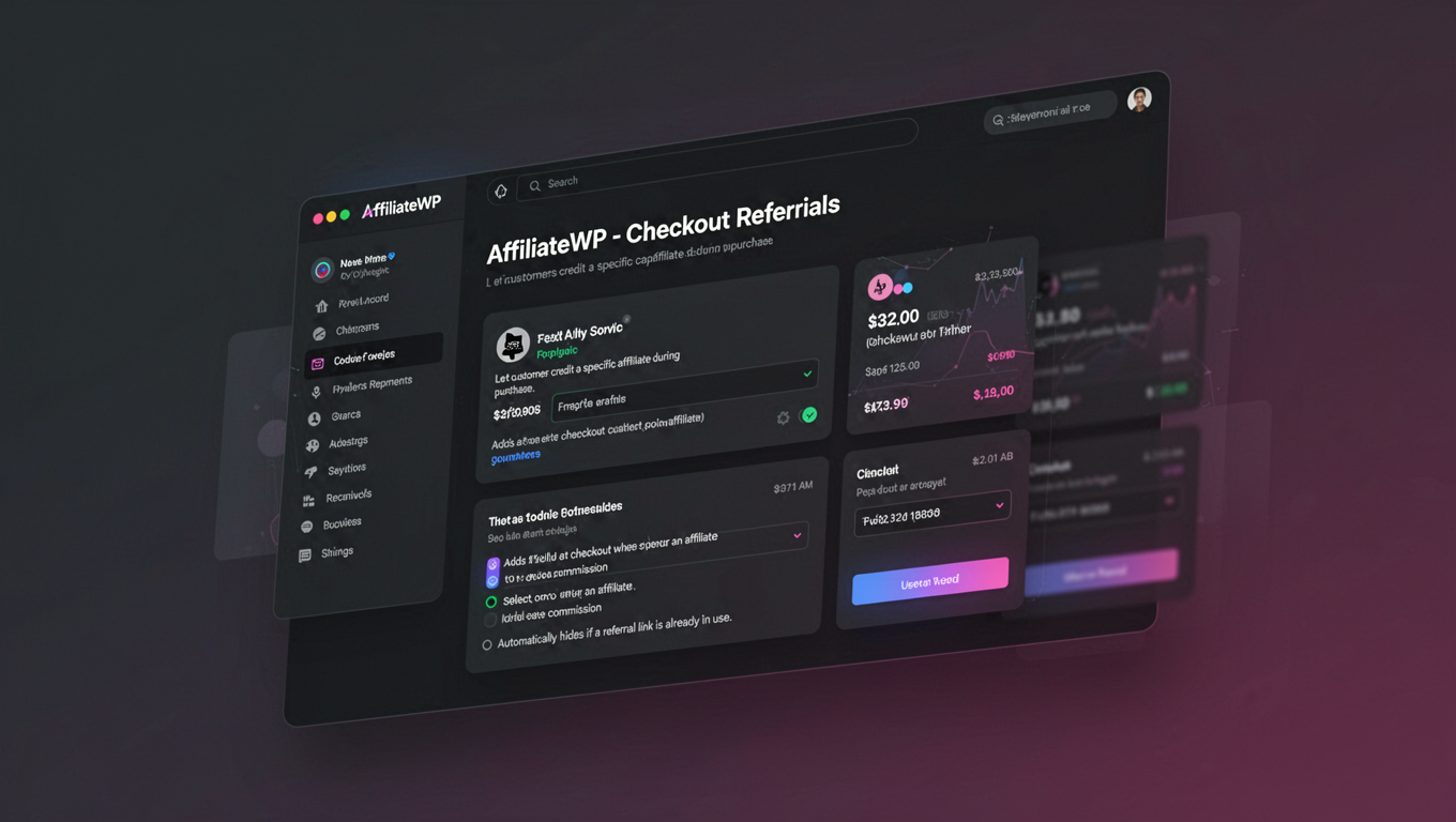 Preview of AffiliateWP - Checkout Referrals