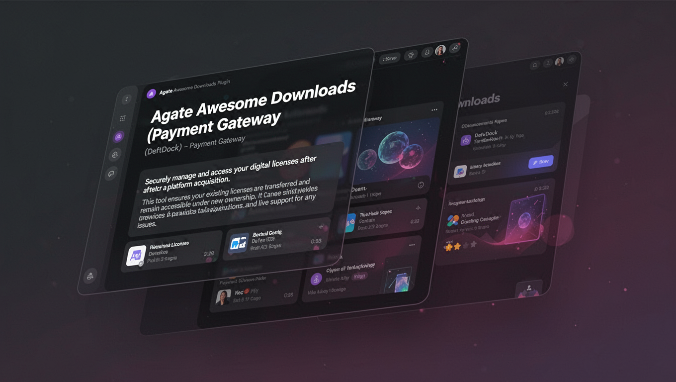 Preview of Agate Awesome Downloads (DeftDock) - Payment Gateway