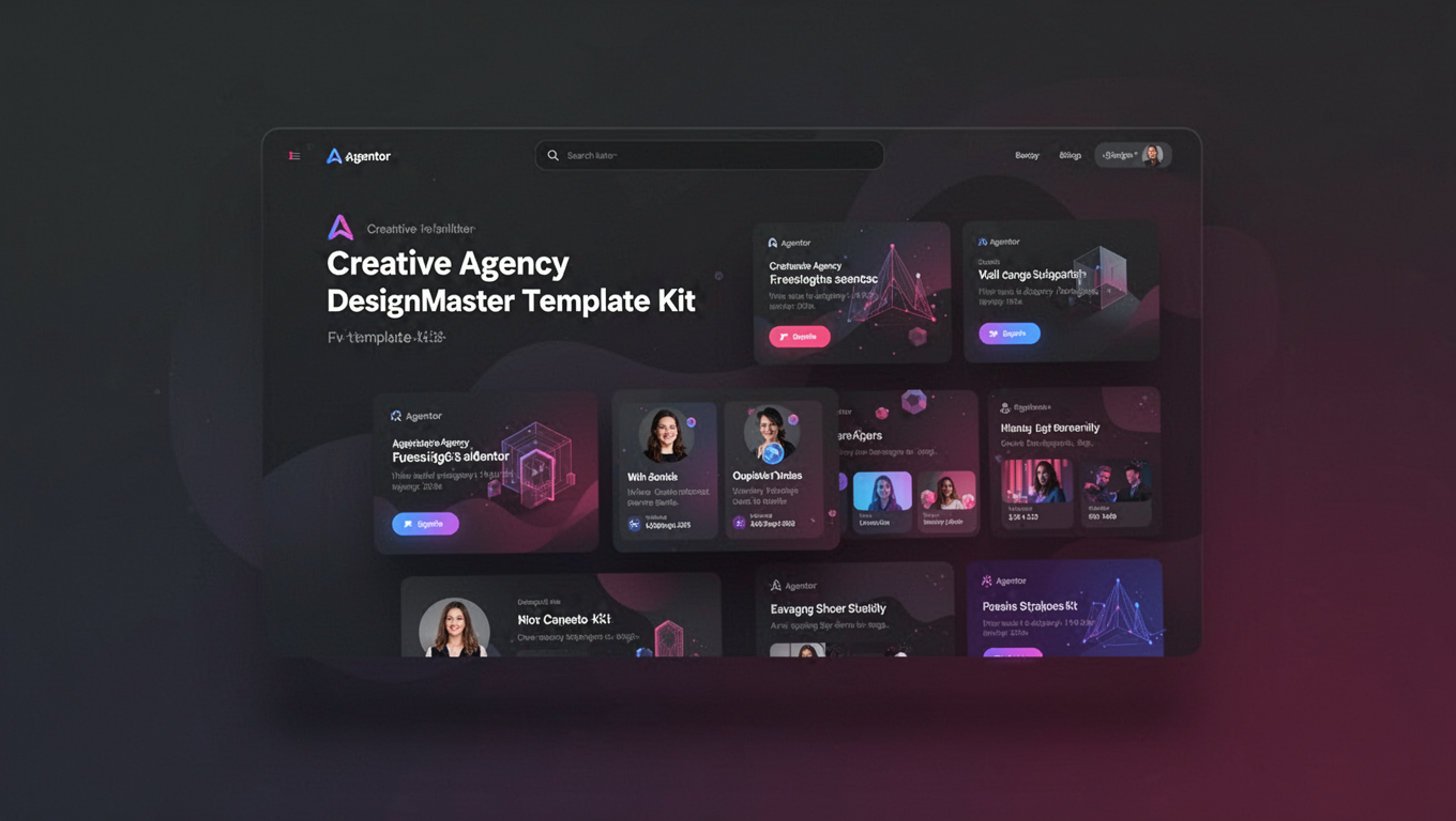 Preview of Agentor - Creative Agency DesignMaster Template Kit
