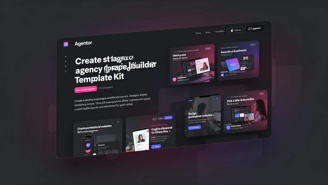 Preview of Agentor - Creative Agency Elementor Template Kit