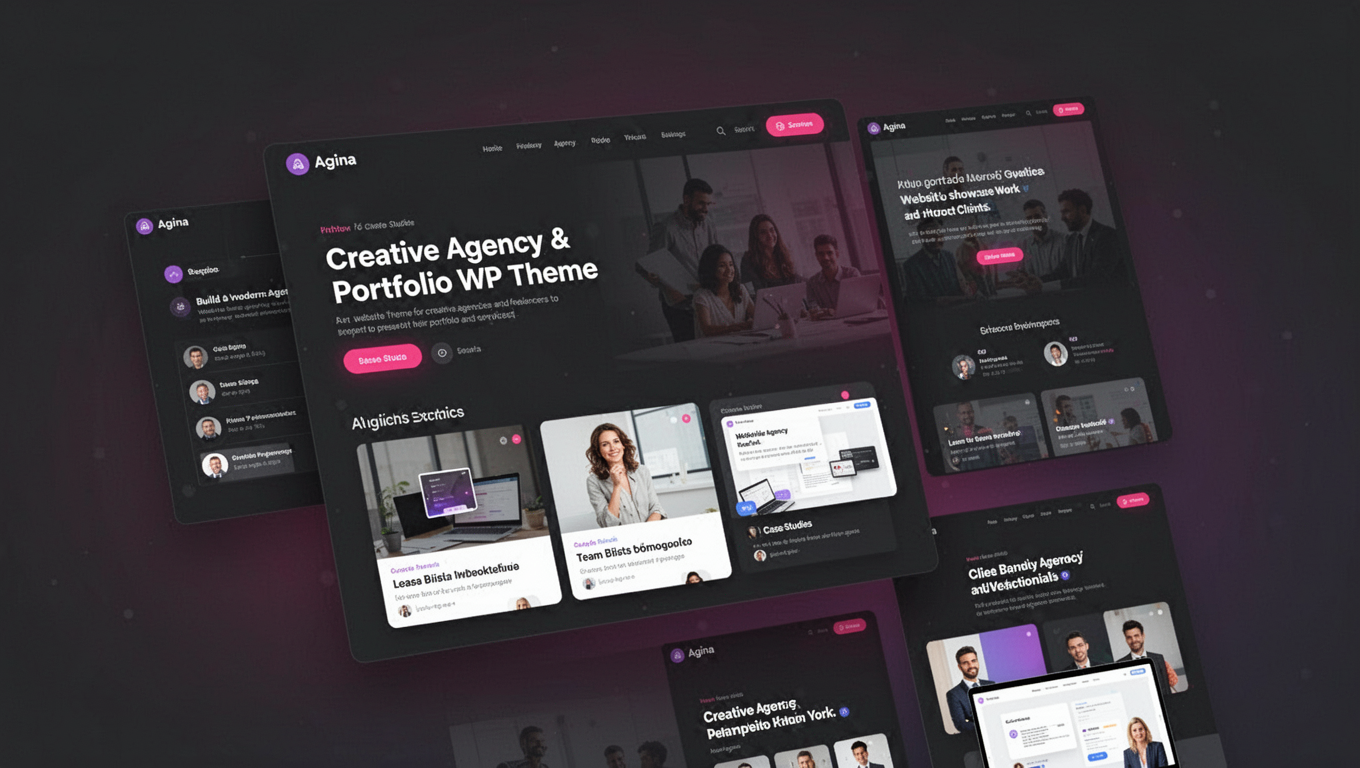 Preview of Agina - Creative Agency & Portfolio WP Theme