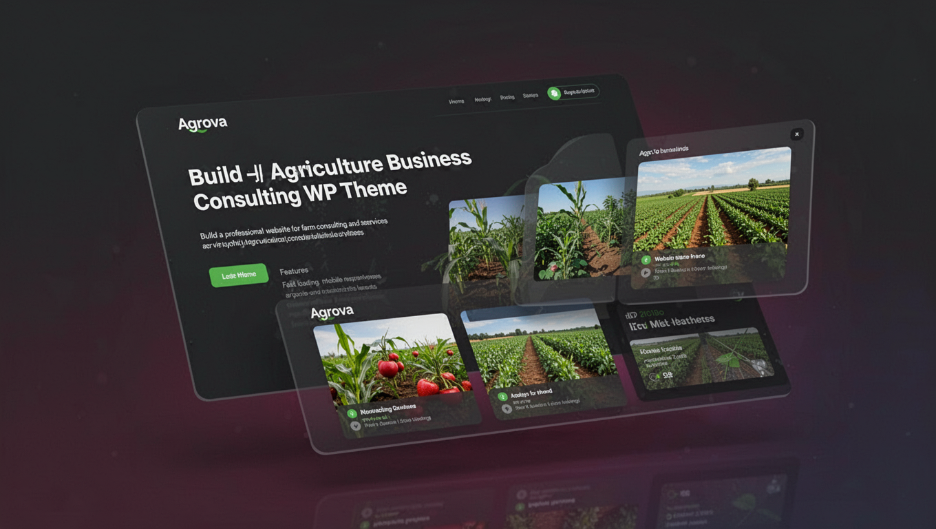 Preview of Agrova – Agriculture Business Consulting WP Theme