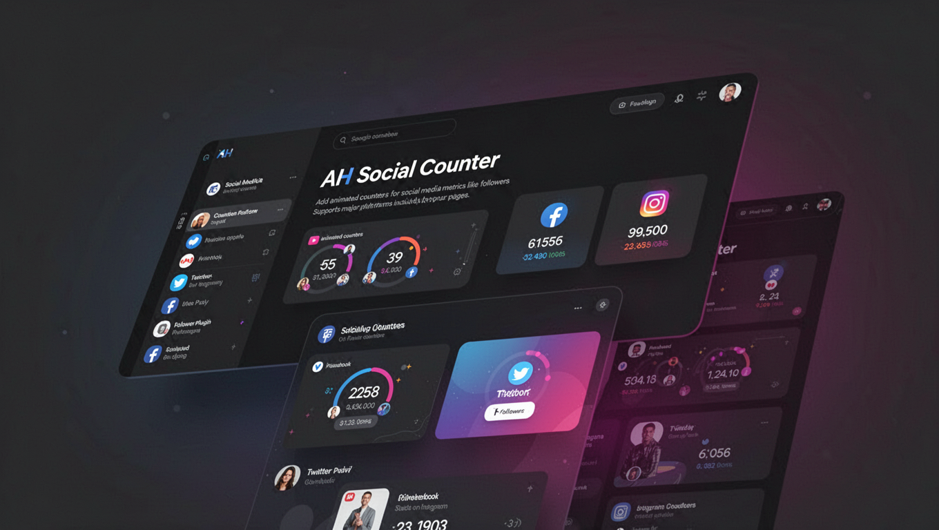 Preview of AH Social Counter