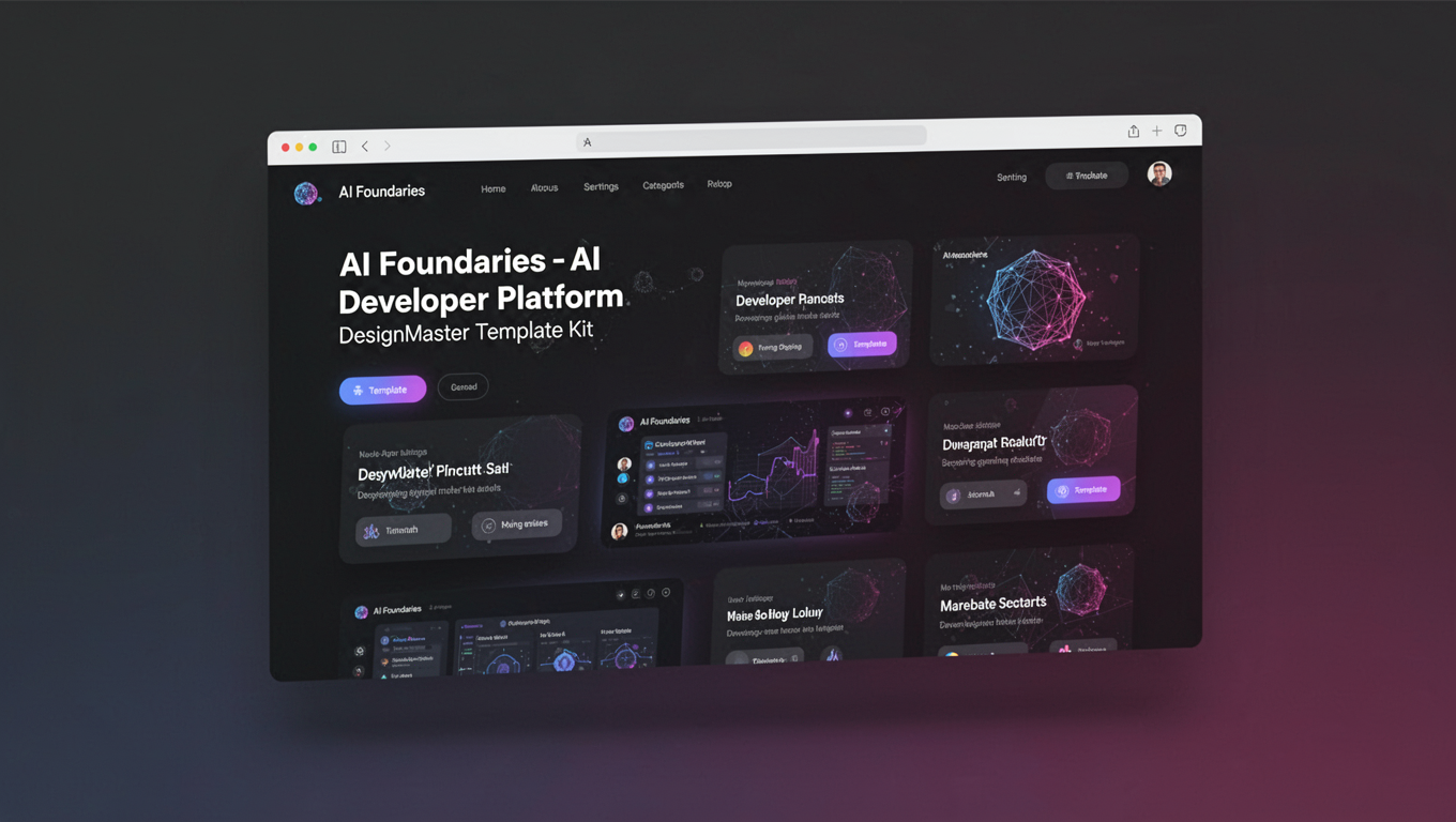 Preview of AI Foundaries - AI Developer Platform DesignMaster Template Kit