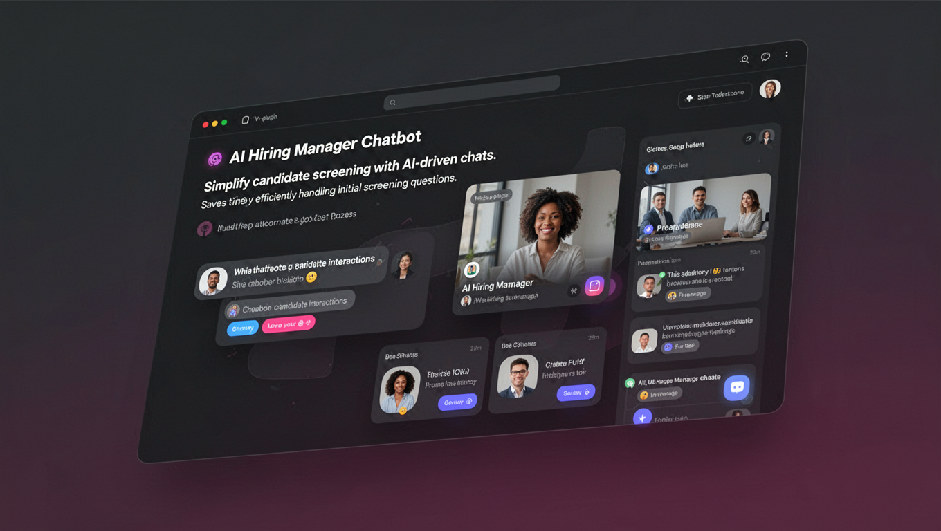 Preview of AI Hiring Manager Chatbot