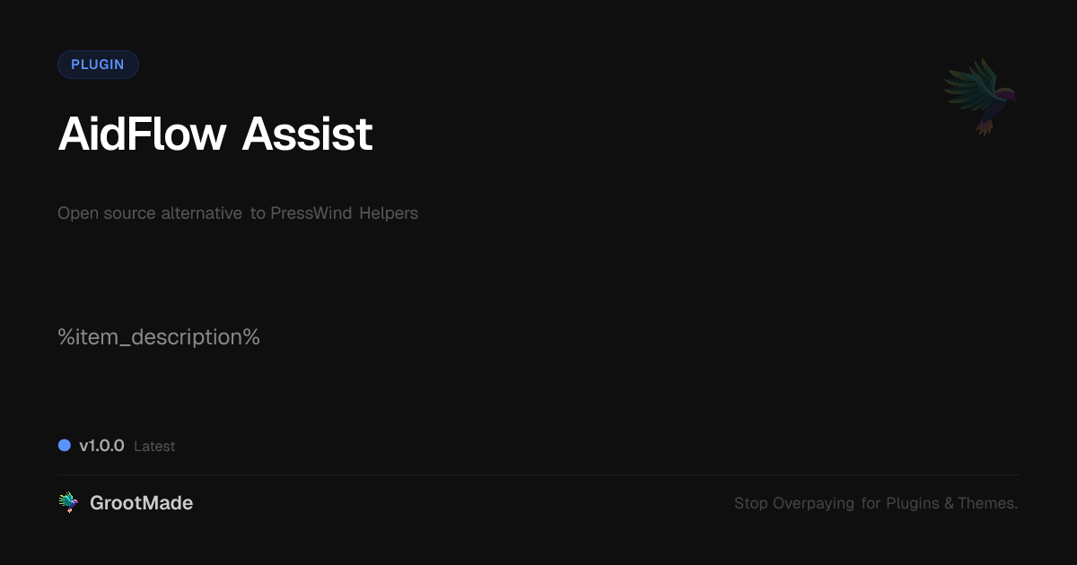 Preview of AidFlow Assist