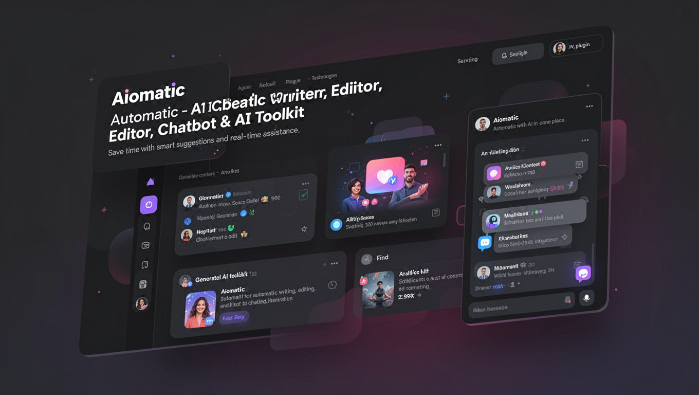Preview of Aiomatic - Automatic AI Content Writer, Editor, Chatbot & AI Toolkit