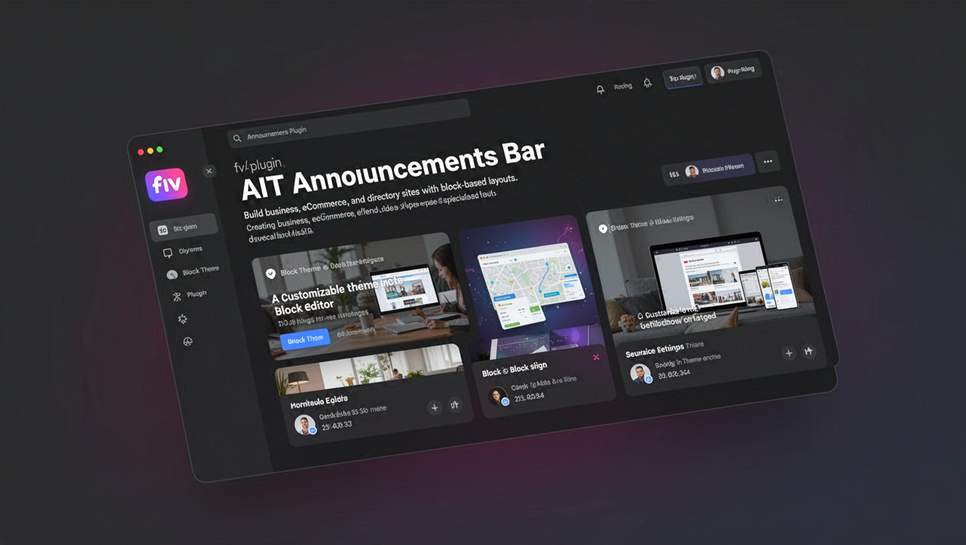 Preview of AIT Announcements Bar