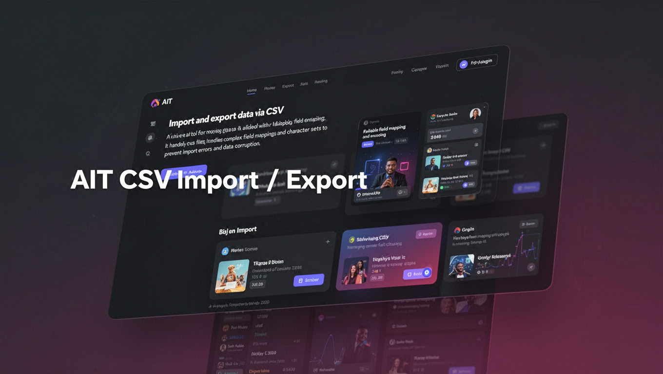 Preview of AIT CSV Import / Export