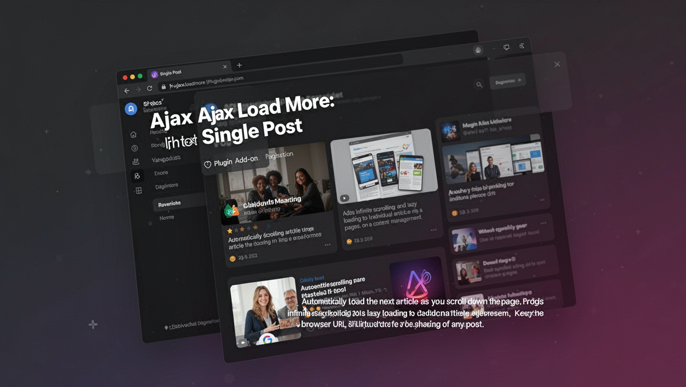 Preview of Ajax Load More: Single Post