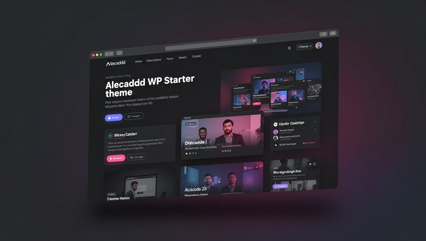 Preview of Alecaddd WP Starter theme