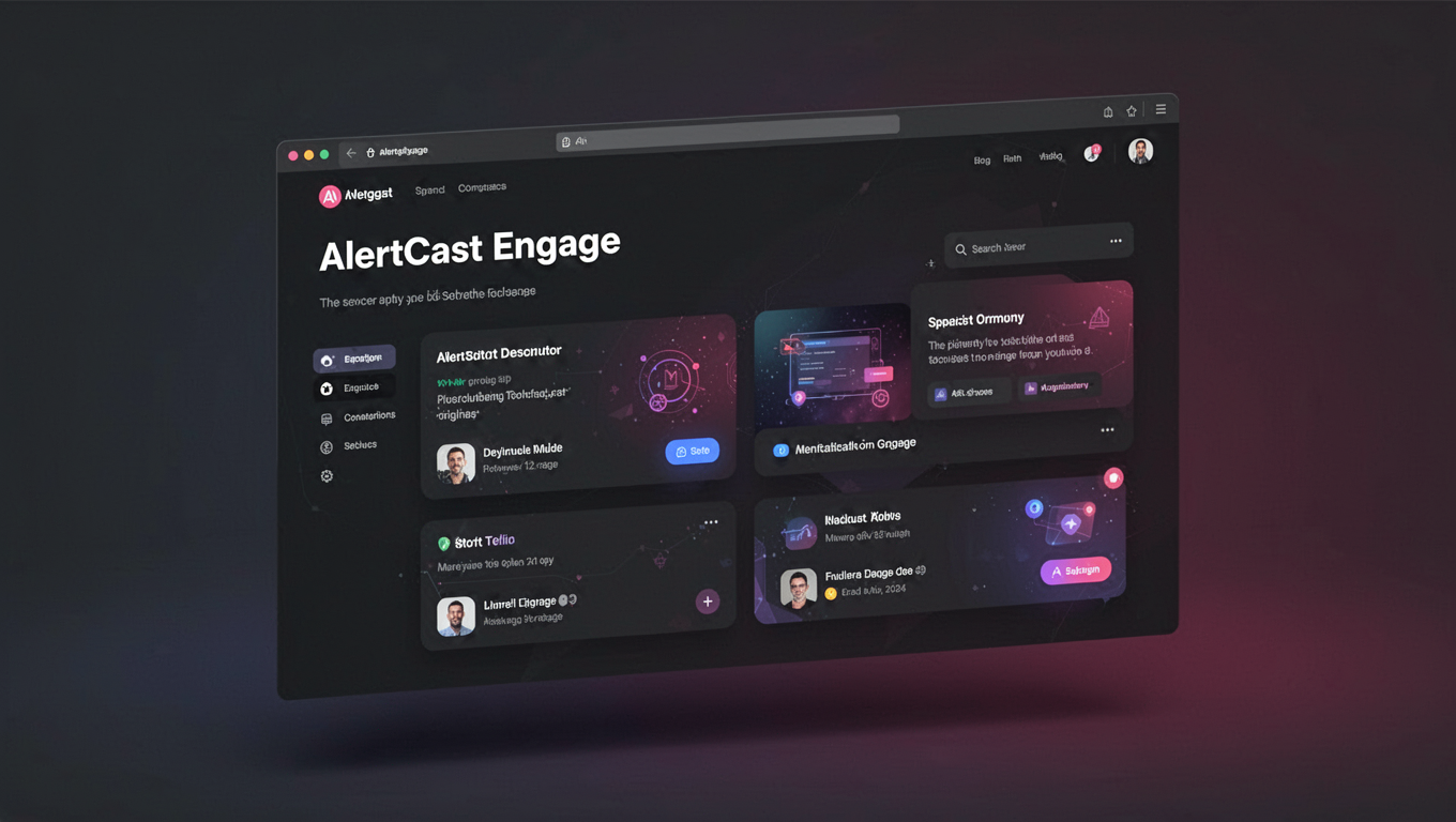 Preview of AlertCast Engage