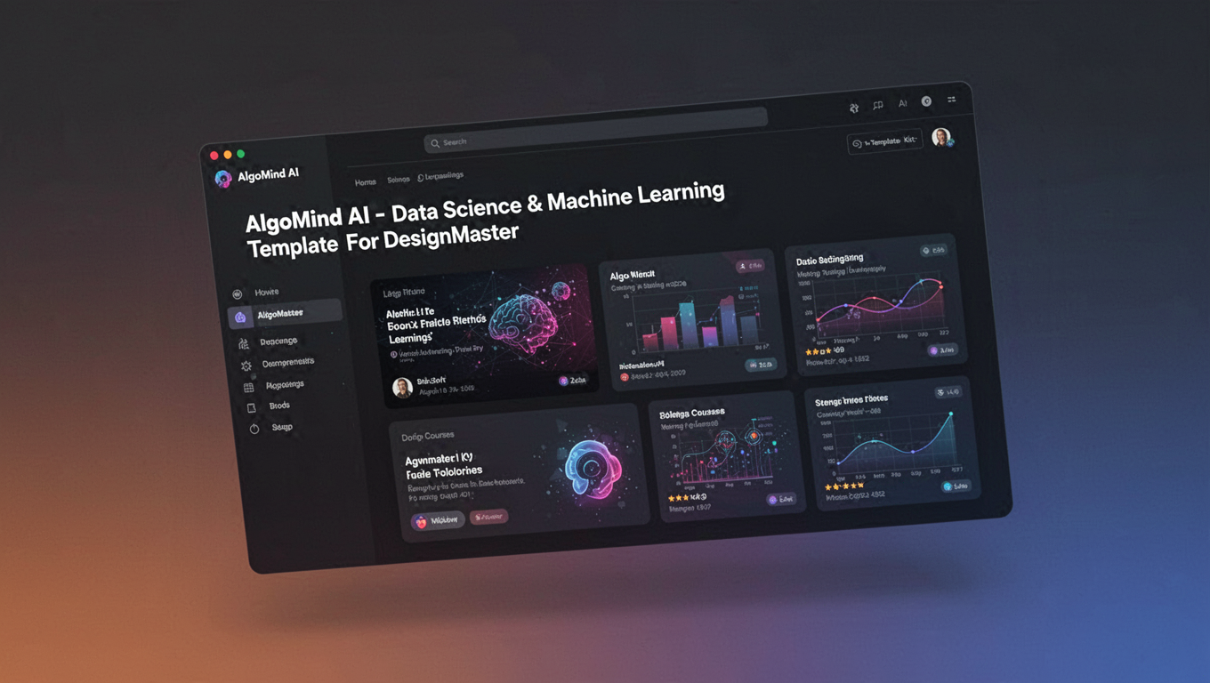 Preview of AlgoMind AI - Data Science & Machine Learning Template For DesignMaster