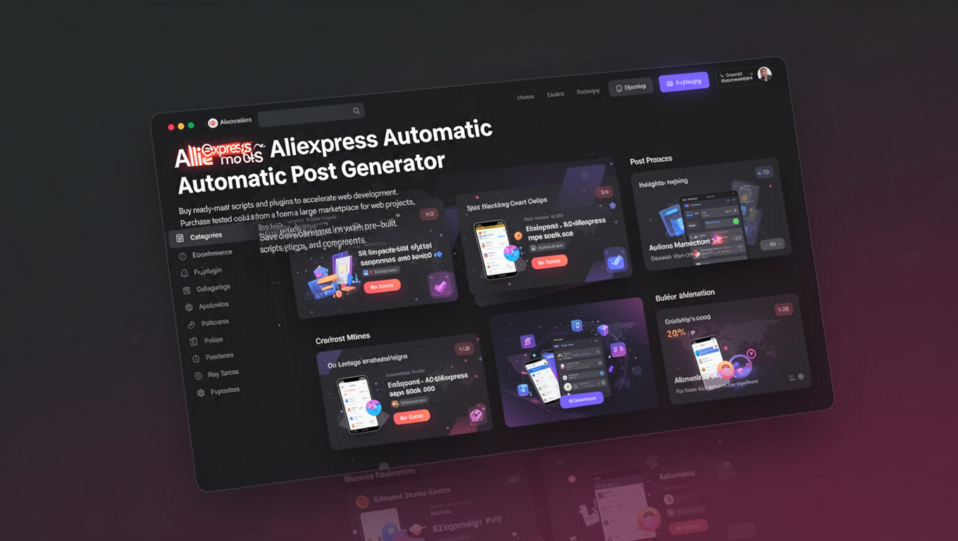 Preview of Aliomatic Aliexpress Automatic Post Generator