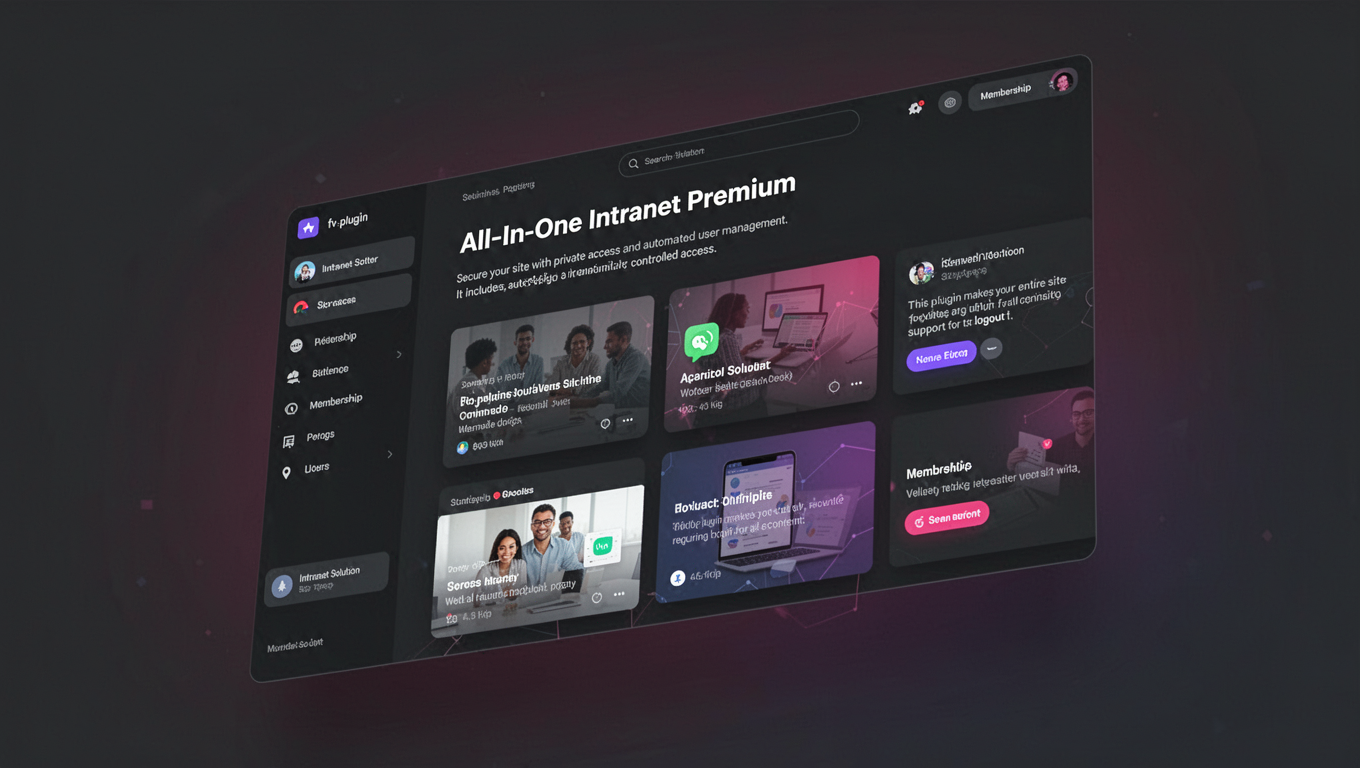 Preview of All-In-One Intranet Premium