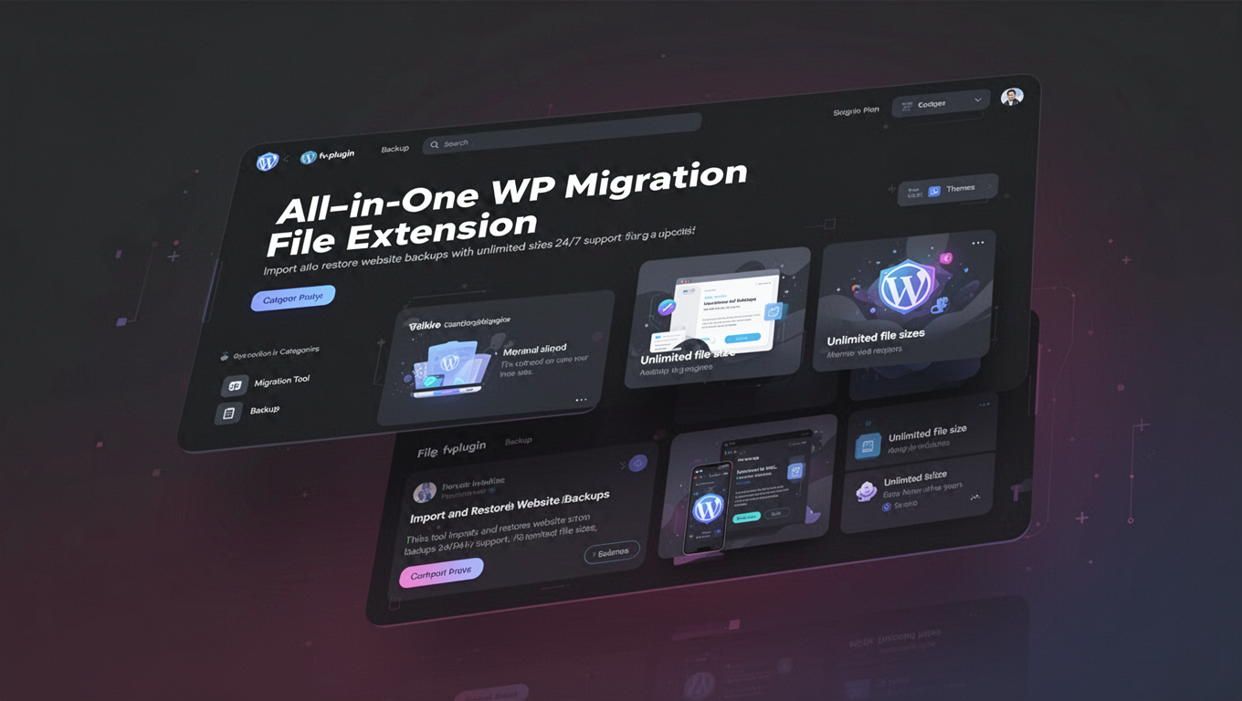 Preview of All-in-One WP Migration File Extension