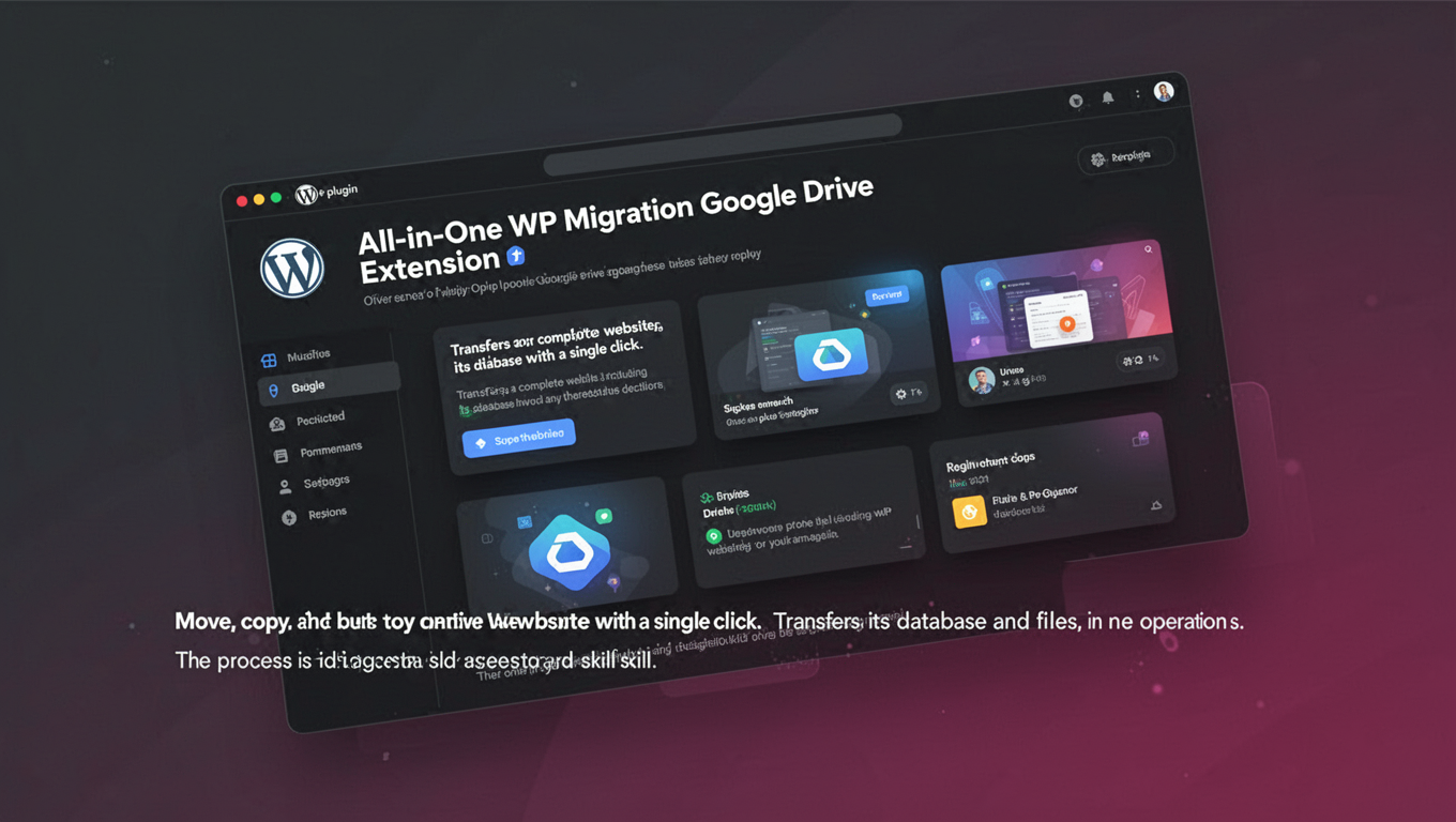 Preview of All-in-One WP Migration Google Drive Extension