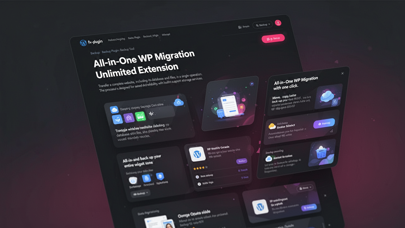Preview of All-in-One WP Migration Unlimited Extension