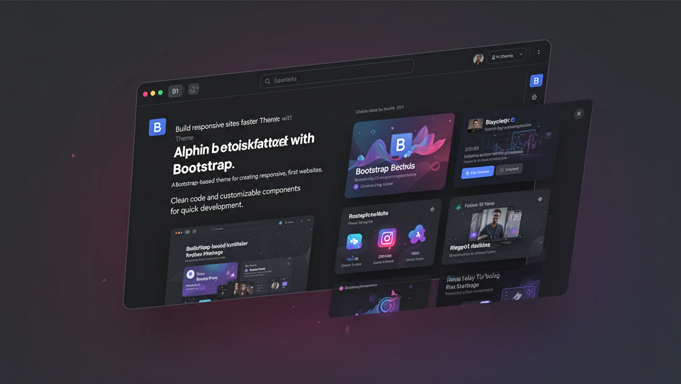 Preview of Alpha Bootstrap Theme