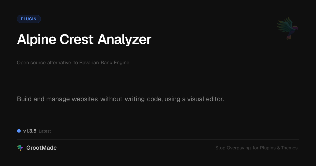 Preview of Alpine Crest Analyzer