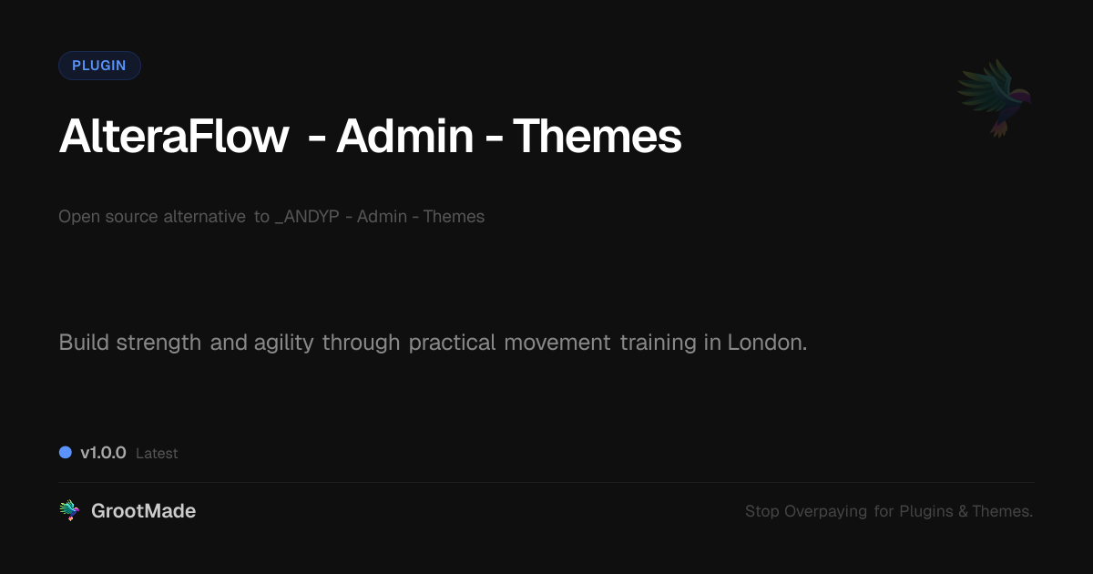 Preview of AlteraFlow - Admin - Themes