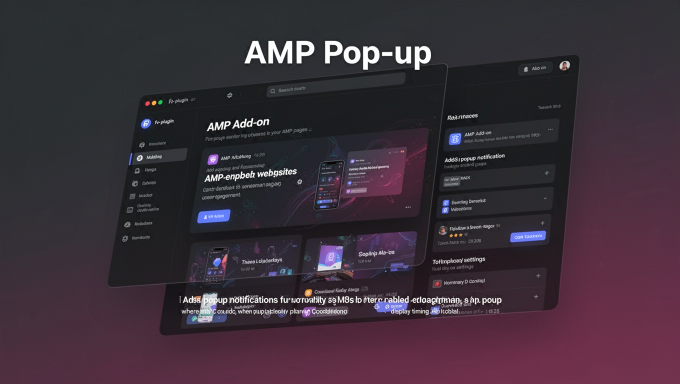 Preview of AMP Pop-up