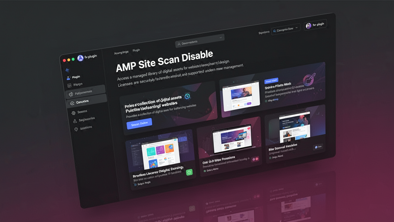 Preview of AMP Site Scan Disable