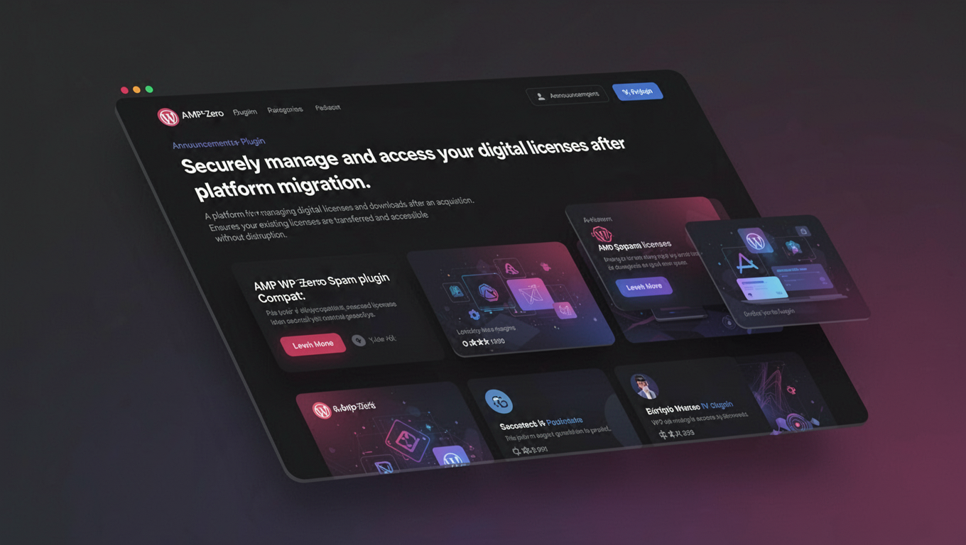 Preview of AMP WP Zero Spam plugin Compat.