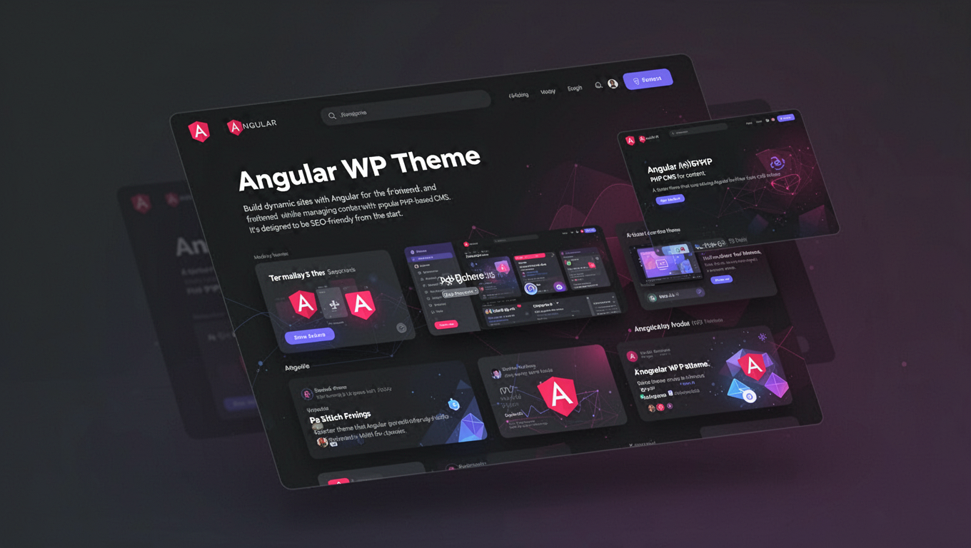 Preview of Angular WP Theme