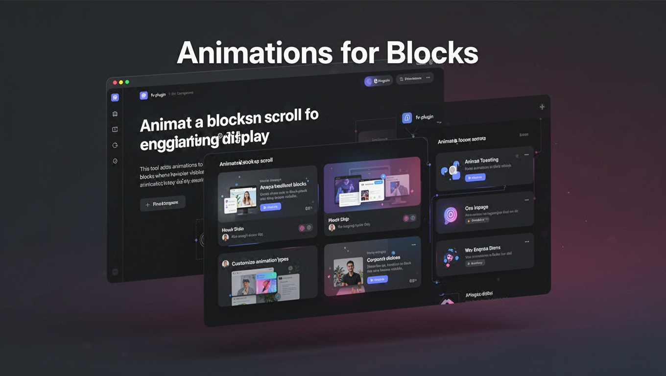 Preview of Animations for Blocks