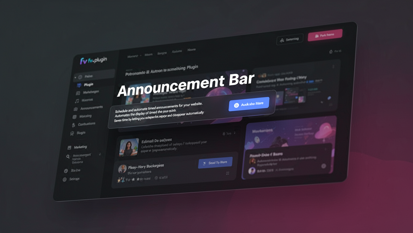 Preview of Announcement Bar