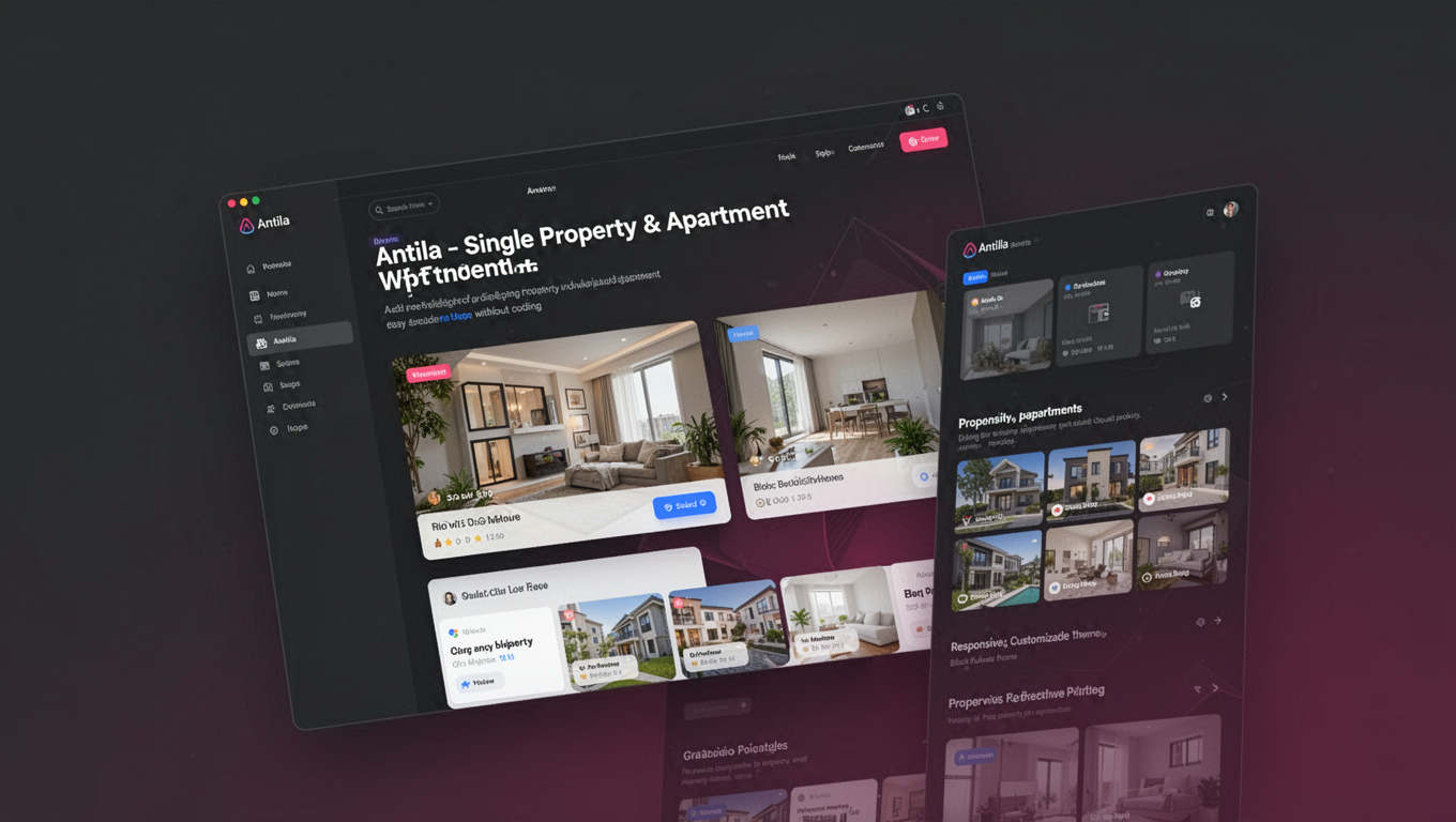 Preview of Antila - Single Property & Apartment WP Theme