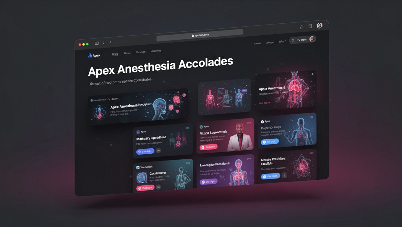 Preview of Apex Anesthesia Accolades