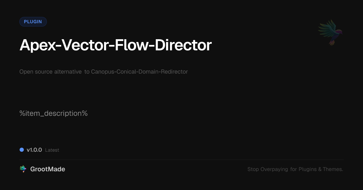 Preview of Apex-Vector-Flow-Director
