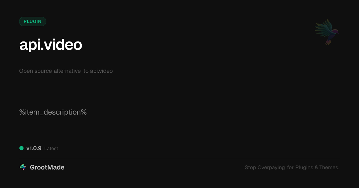 Preview of api.video