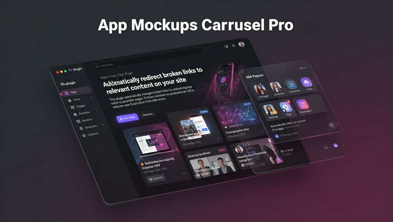 Preview of App Mockups Carousel Pro
