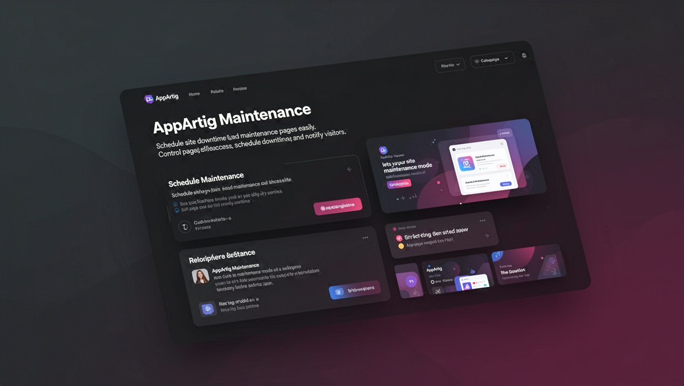 Preview of AppArtig Maintenance