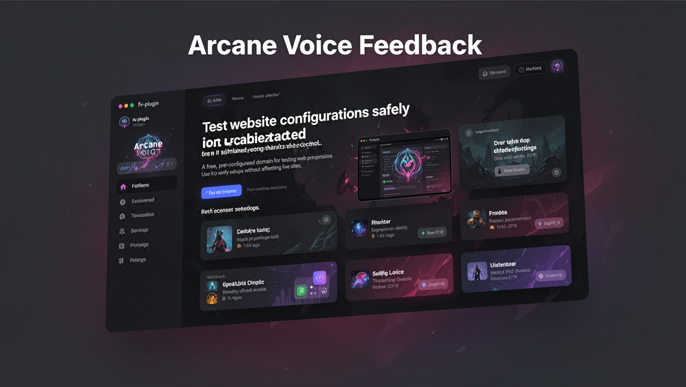 Preview of Arcane Voice Feedback