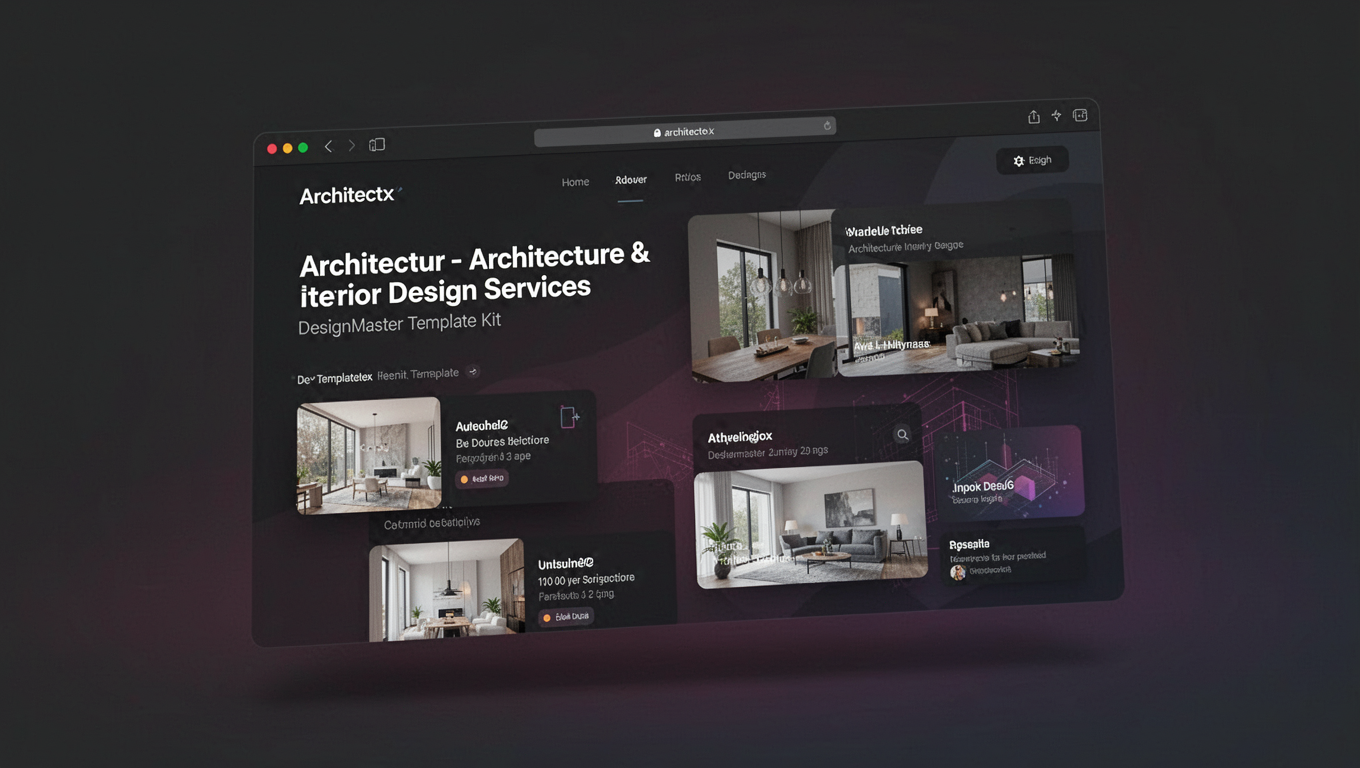 Preview of Architectx - Architecture & Interior Design Services DesignMaster Template Kit