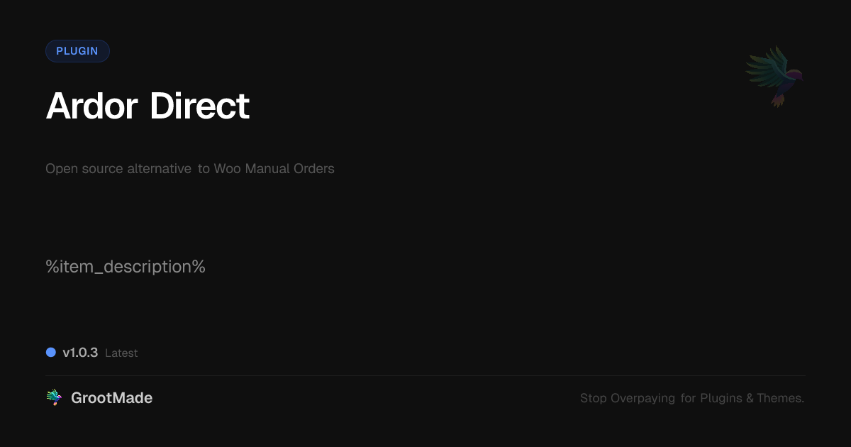 Preview of Ardor Direct