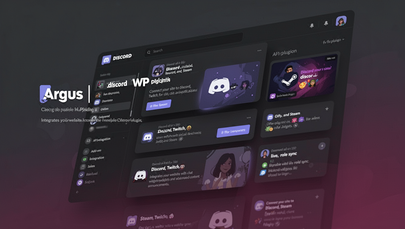 Preview of Argus | Discord WP Plugin