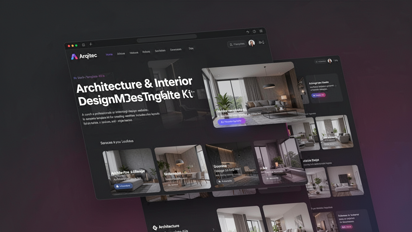 Preview of Arqitec - Architecture & Interior DesignMaster Template Kit