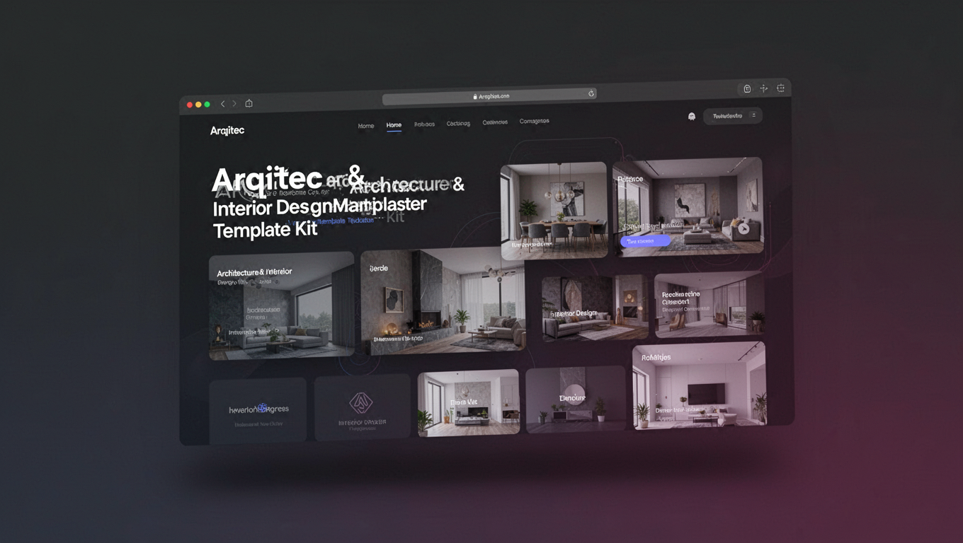 Preview of Arqitec - Architecture & Interior DesignMaster Template Kit
