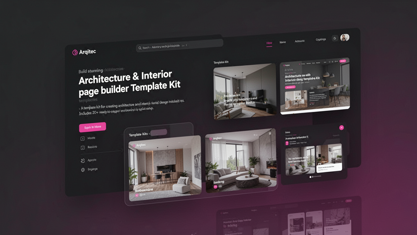 Preview of Arqitec - Architecture & Interior Elementor Template Kit