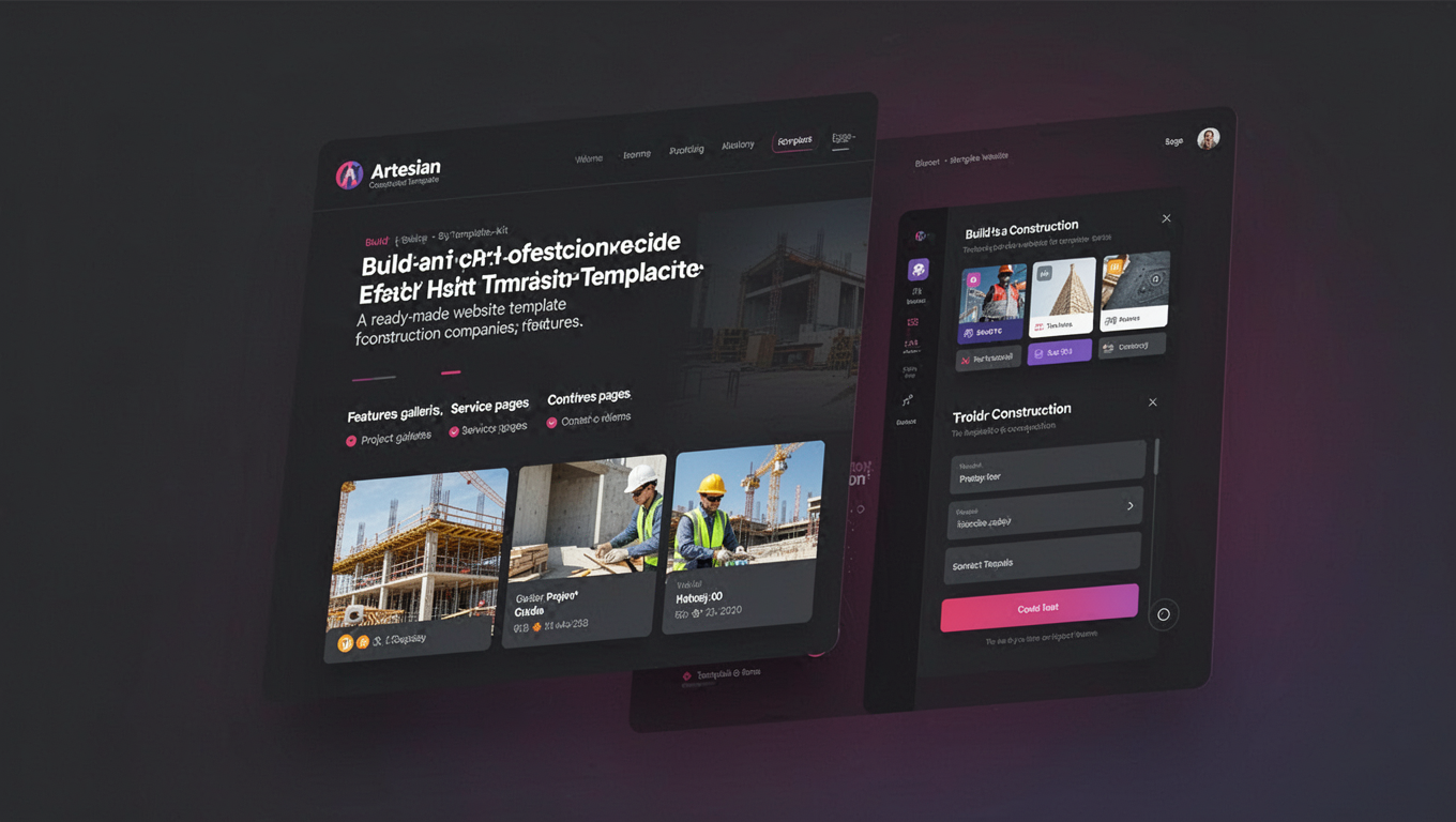 Preview of Artesian - Construction Website Template