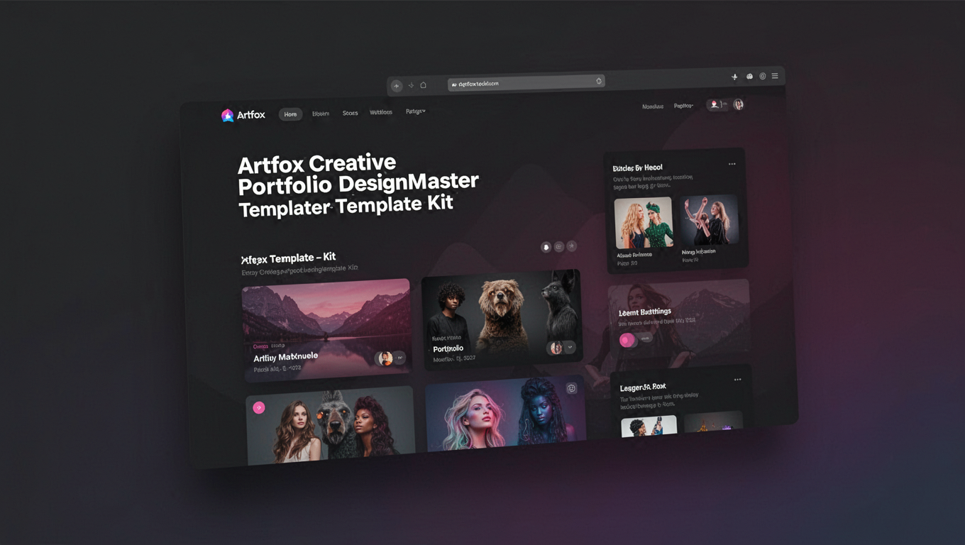 Preview of Artfox Creative Portfolio DesignMaster Template Kit