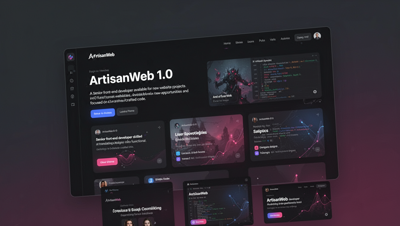 Preview of ArtisanWeb 1.0