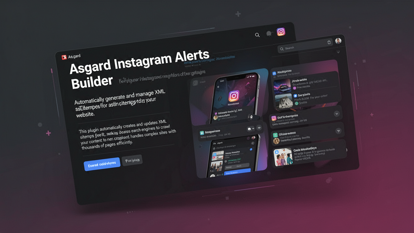 Preview of Asgard Instagram Alerts Builder