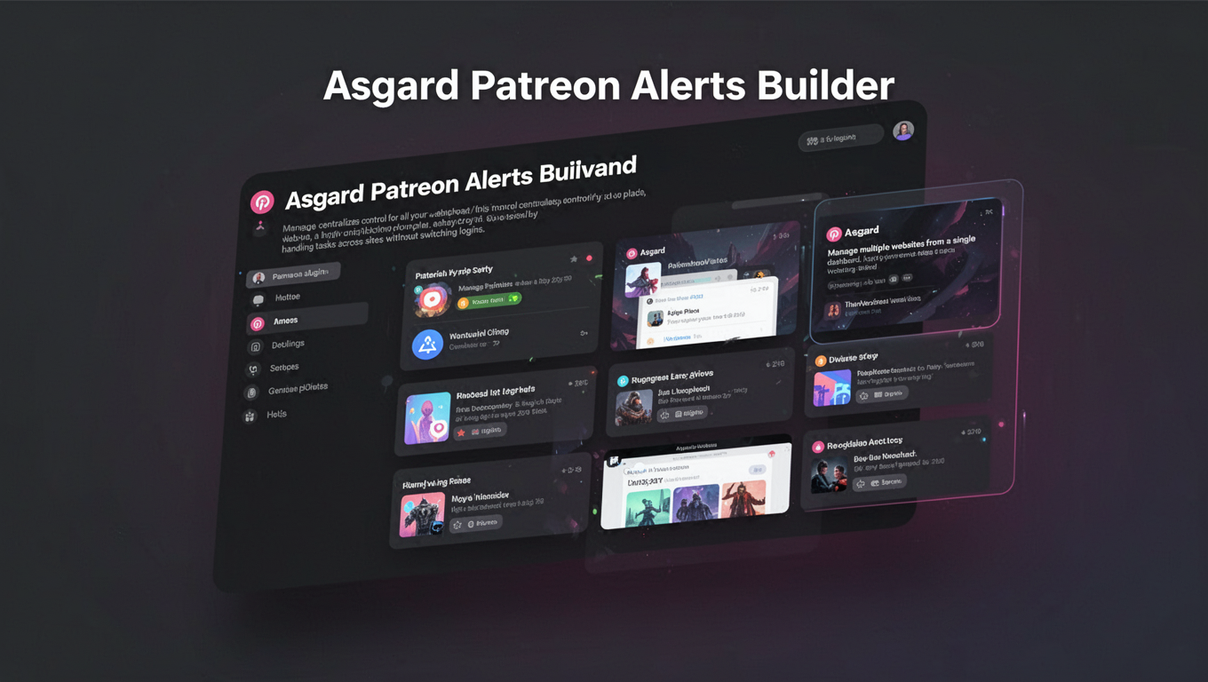 Preview of Asgard Patreon Alerts Builder